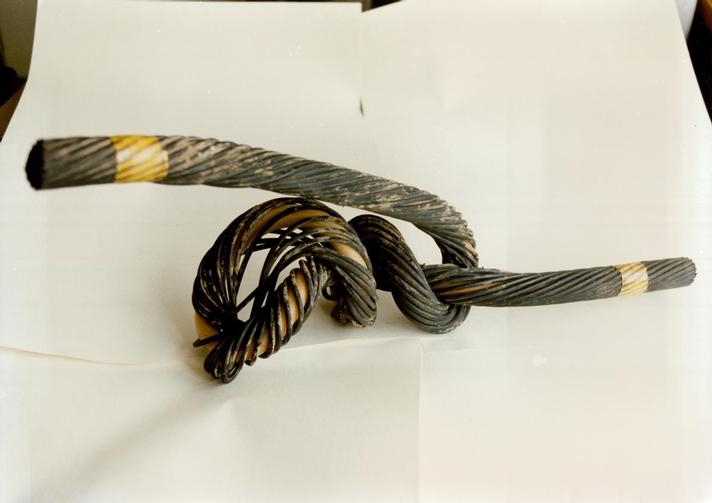 1974 - Image of Cable Damage (cut out of cable)
