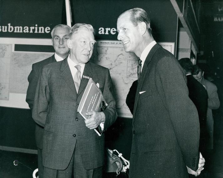 1969 - ICPC Exhibition Stand - Visit by HRH Duke of Edinburgh