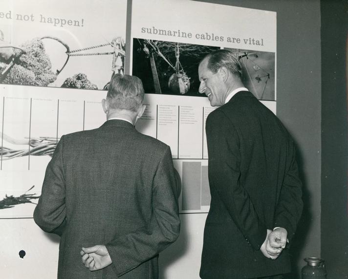 1969 - ICPC Exhibition Stand - Visit by HRH Duke of Edinburgh  - 