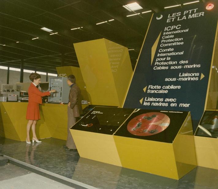 1974 - ICPC Exhibition Stand at Bordeaux Fishing Exhibition